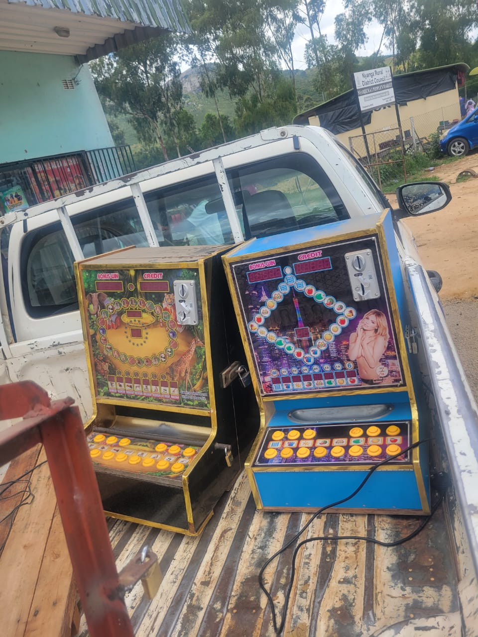 Confistication of illegal Gaming Devices in Nyanga town